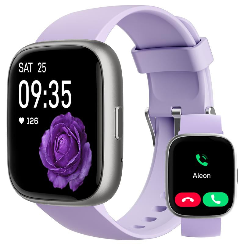 TOOBUR Multifunctional Touch Screen Smartwatch Fitness Tracker with 100+ Sports Modes,Bt Call Function,Activity Tracker Messages Reminder Smart Watch for IOS & Android,Wearable Devices Smartwatch for Men Women