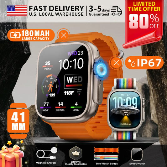 Lightweight 41Mm Smart Watch for Men and Women, 1.72 Inch Display, Bluetooth Calls, 120+ Sports Modes & Real-Time Health Monitoring, Live Special