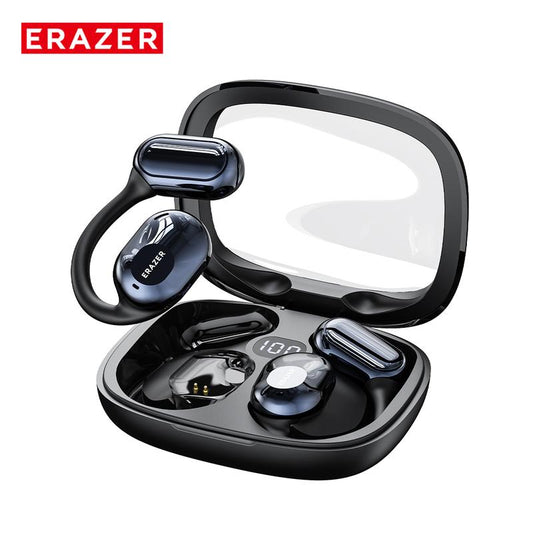 ERAZER X10 Open Bluetooth Headset HIFI Sound Quality Music Wireless Headset Gaming Low Latency Wireless Headset IPX5 Waterproof OWS Headset Comfortable to Wear Headset Touch Built-In Microphone Headset Supports Ios and Android