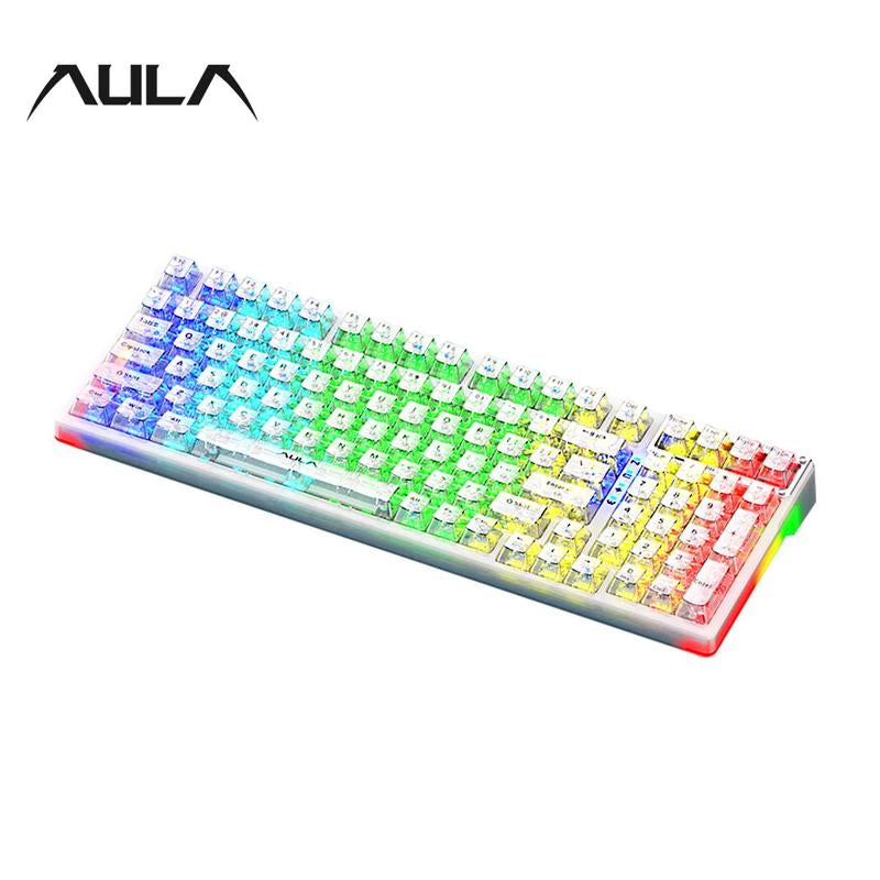 Wireless Gaming Keyboard, RGB Backlight Gaming Keyboard, Rechargeable Wireless Keyboard for Home Office, Gaming Accessories for Boys & Girls as Gift