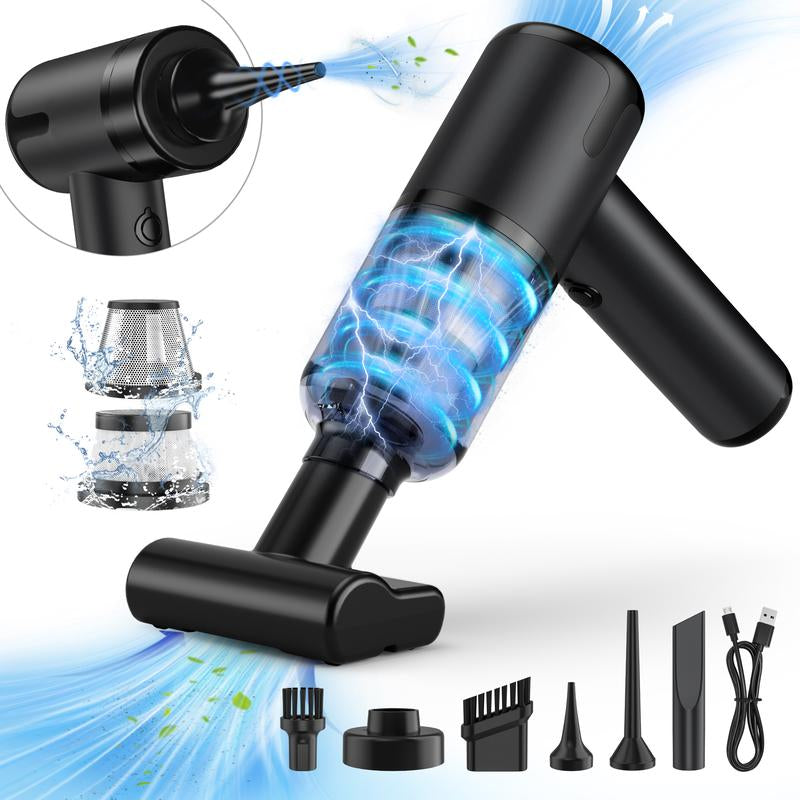 TEHANLD Handheld Car Vacuum Cleaner Portable Cordless 21000PA, Vacuum Cleaner with Multi-Nozzles, Mini Hand Held Vacuum Rechargeable for Home, Car, Pet, Office