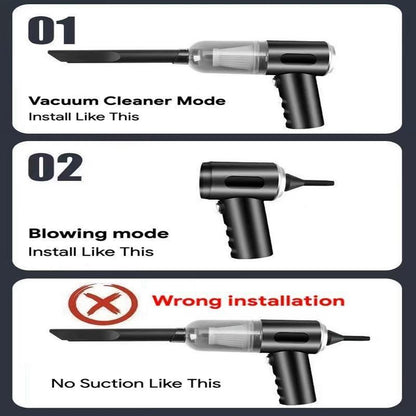 Handheld Vacuum Cleaner, Powerful Handheld Wireless Vacuum Cleaner with Strong Suction for Home, Car, Desktop Cleaning, Household Appliances for Daily Use, Car Detailing Accessories