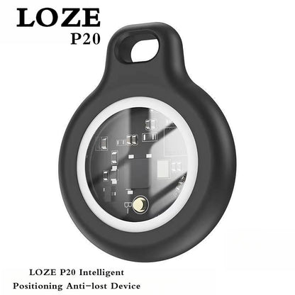 LOZE GPS Tracker, Pet Tracker, Car GPS Tracker, Mini Tracker, Clear Front Cover Design with Weatherproof Case - No Fee to Use - Best Invisible GPS Tracker, Anti-Lost Device, Works with Apple Find My (Ios Only)