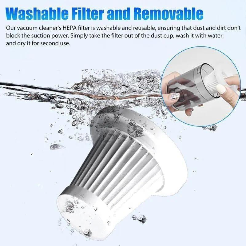 Handheld Vacuum Cleaner, Powerful Handheld Wireless Vacuum Cleaner with Strong Suction for Home, Car, Desktop Cleaning, Household Appliances for Daily Use, Car Detailing Accessories