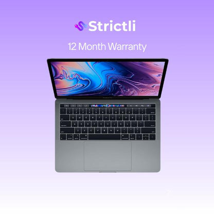 Refurbished 2019 Macbook Pro 13" with Retina Display, Touch Bar, 720P Facetime HD Camera