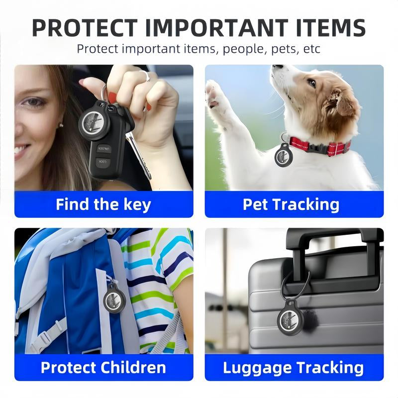 LOZE GPS Tracker, Pet Tracker, Car GPS Tracker, Mini Tracker, Clear Front Cover Design with Weatherproof Case - No Fee to Use - Best Invisible GPS Tracker, Anti-Lost Device, Works with Apple Find My (Ios Only)