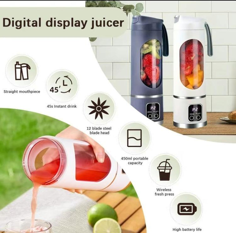 Ultimate Portable Blender! USB Rechargeable & Compact for Smoothies On-The-Go - Perfect Travel, Back to School & Gym! Leak Proof Design, Makes Shakes & Baby Food in Seconds Cup Juicer Rechargeable Mini Blender Vegetable