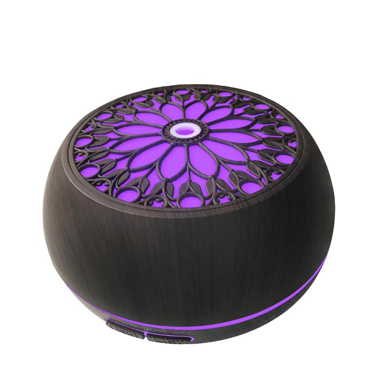 550Ml Smart Diffuser with 6 Oils App Remote, Custom Timer & RGB Lighting for Modern Home Decor Air Purifier Essential Oil Aroma Diffuser D Is Ff User Aroma Diffuser Humidifier Aromatherapy Oil Wood Grain Design round Household