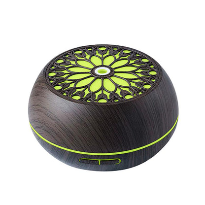 550Ml Smart Diffuser with 6 Oils App Remote, Custom Timer & RGB Lighting for Modern Home Decor Air Purifier Essential Oil Aroma Diffuser D Is Ff User Aroma Diffuser Humidifier Aromatherapy Oil Wood Grain Design round Household