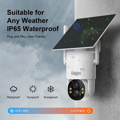 4G LTE Solar Camera Security, No Wifi Outdoor Wireless, 2.5K Spotlight Night Vision, Motion Alert, Sd/Cloud Storage, SIM Included, Affordable Home Surveillance, 360 Camera, Pumping Room Camera