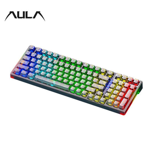 Wireless Gaming Keyboard, RGB Backlight Gaming Keyboard, Rechargeable Wireless Keyboard for Home Office, Gaming Accessories for Boys & Girls as Gift