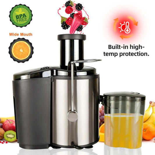 800W Electric Juicer – Wide Mouth, Easy to Clean, High Juice Yield, Perfect for Fruits & Veggies