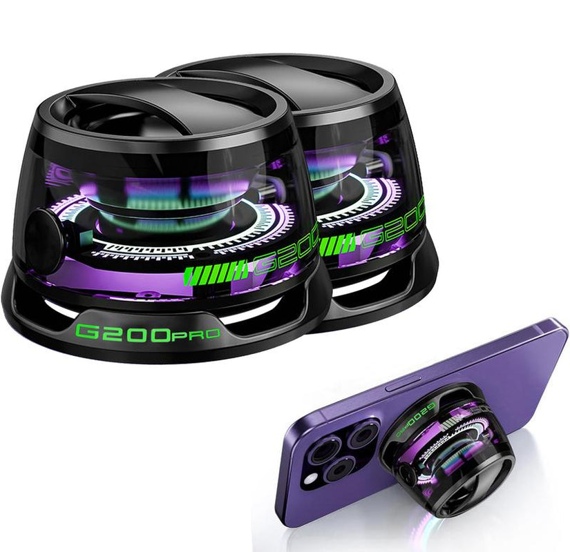G200PRO Magnetic Bluetooth Speaker - Gifts Ideas - Phone Stand Bluetooth Speaker Magnet to Iphone, Android, Golf Cart & Anything Metal - Small Portable Speaker with RGB for Camping, Party, Desk#Fathersdaygifts
