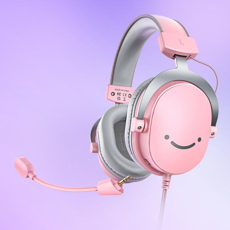 FIFINE H9 PC Gaming Headset, USB Gamer Headset with 7.1 Surround Sound, Detachable Microphone, Control Box, 3.5Mm Headphones Jack, Over-Ear Wired Headset for Ps5/Xbox/Switch