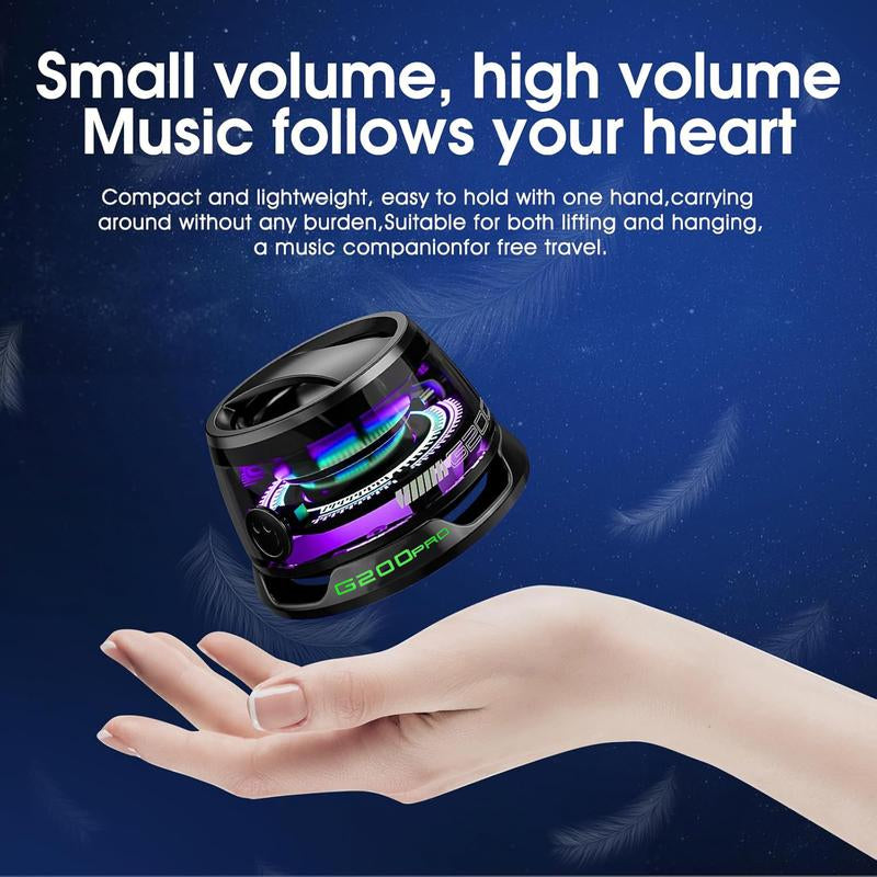 G200PRO Magnetic Bluetooth Speaker - Gifts Ideas - Phone Stand Bluetooth Speaker Magnet to Iphone, Android, Golf Cart & Anything Metal - Small Portable Speaker with RGB for Camping, Party, Desk#Fathersdaygifts