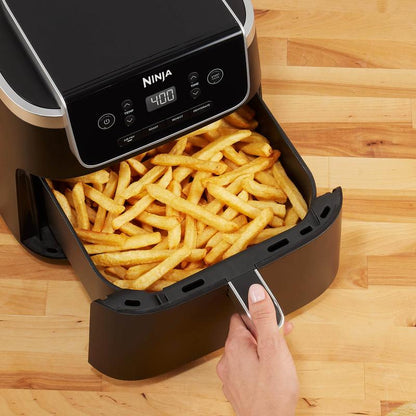 Ninja Air Fryer Pro AF141 Electric Kitchen Appliances for Fried Foods Space Saver Crunchy Easy Clean Cooking Smokeless Indoor Grill Grill and Griddle
