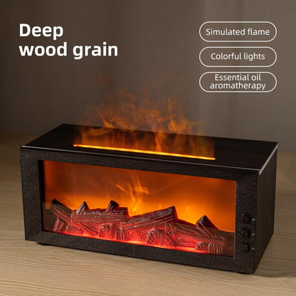 300Ml Colorful Fireplace Flame Humidifier Aromatherapy Diffuser with Remote and Timer for Home and Office Fire Diffuser Aroma Diffuser Humidifier Humidifier Purifier Bourbon Humidifier Whisker Humidifier