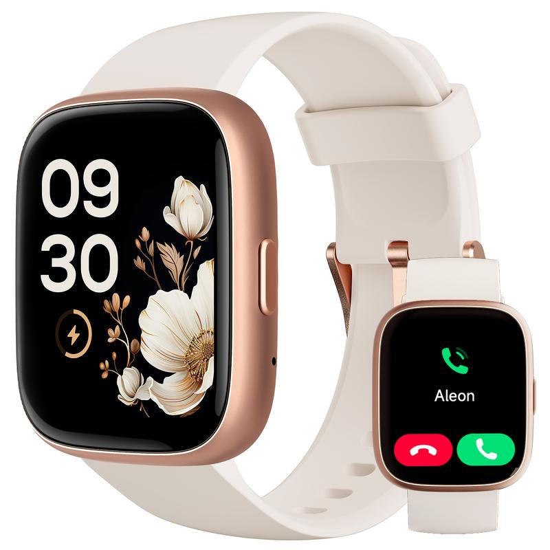 TOOBUR Multifunctional Touch Screen Smartwatch Fitness Tracker with 100+ Sports Modes,Bt Call Function,Activity Tracker Messages Reminder Smart Watch for IOS & Android,Wearable Devices Smartwatch for Men Women