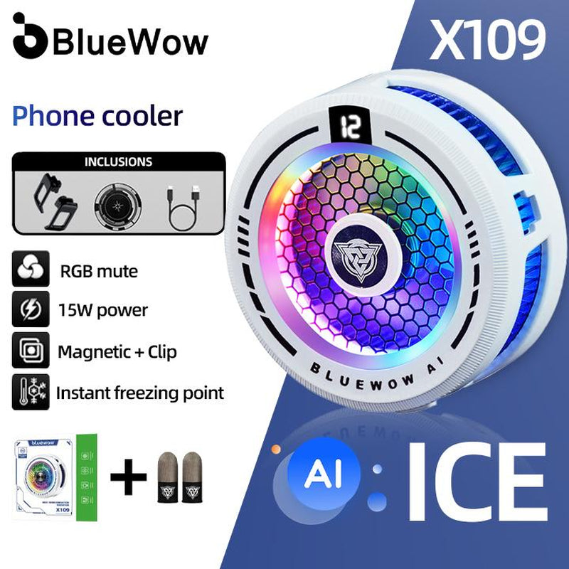Bluewow Mobile Game Trigger Mobile Game Controller 6 Fingers for Iphone & Android, Smartphone & Cellphone Accessories for FPS Games Console, CODM Freefire