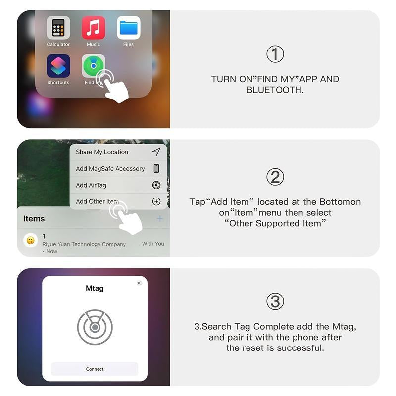 LOZE GPS Tracker, Pet Tracker, Car GPS Tracker, Mini Tracker, Clear Front Cover Design with Weatherproof Case - No Fee to Use - Best Invisible GPS Tracker, Anti-Lost Device, Works with Apple Find My (Ios Only)