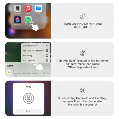 LOZE GPS Tracker, Pet Tracker, Car GPS Tracker, Mini Tracker, Clear Front Cover Design with Weatherproof Case - No Fee to Use - Best Invisible GPS Tracker, Anti-Lost Device, Works with Apple Find My (Ios Only)