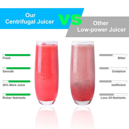 800W Electric Juicer – Wide Mouth, Easy to Clean, High Juice Yield, Perfect for Fruits & Veggies