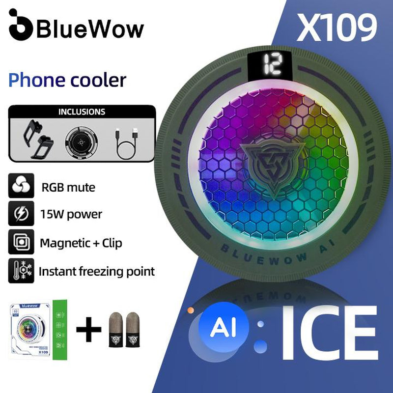 Bluewow Mobile Game Trigger Mobile Game Controller 6 Fingers for Iphone & Android, Smartphone & Cellphone Accessories for FPS Games Console, CODM Freefire
