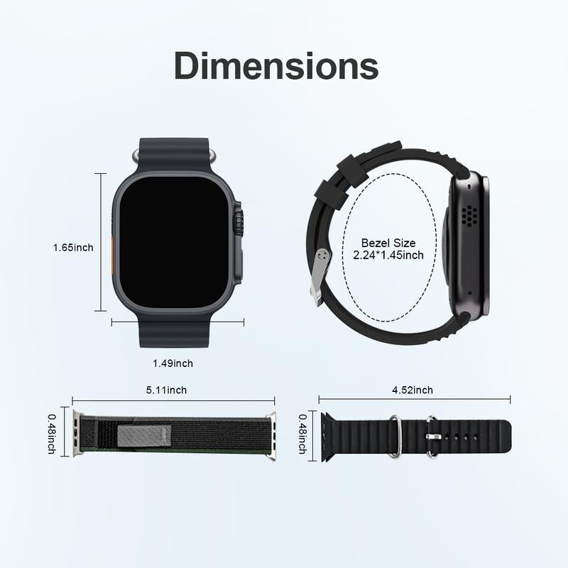 Lightweight 41Mm Smart Watch for Men and Women, 1.72 Inch Display, Bluetooth Calls, 120+ Sports Modes & Real-Time Health Monitoring, Live Special