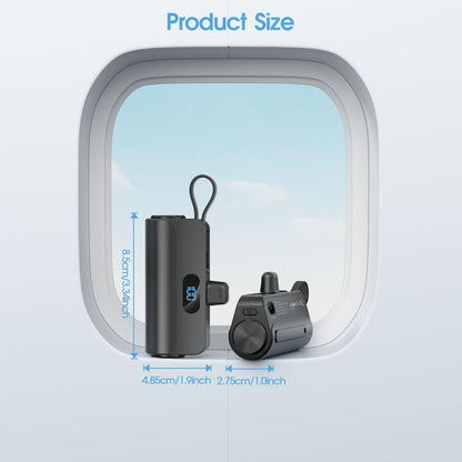 Portable Charger for Iphone,Mini Portable Charger Power Bank 5000Mah,Mini Cute Power Bank with Built-In Cables,Compact PD 5V/2.0A Fast Charging Battery Pack Compatible for Iphone 14/14 Plus/Pro Max/13/12/12 Mini/11/Xs/Xr/X/8/7/6/6S//Samsung/Huawei Andriod
