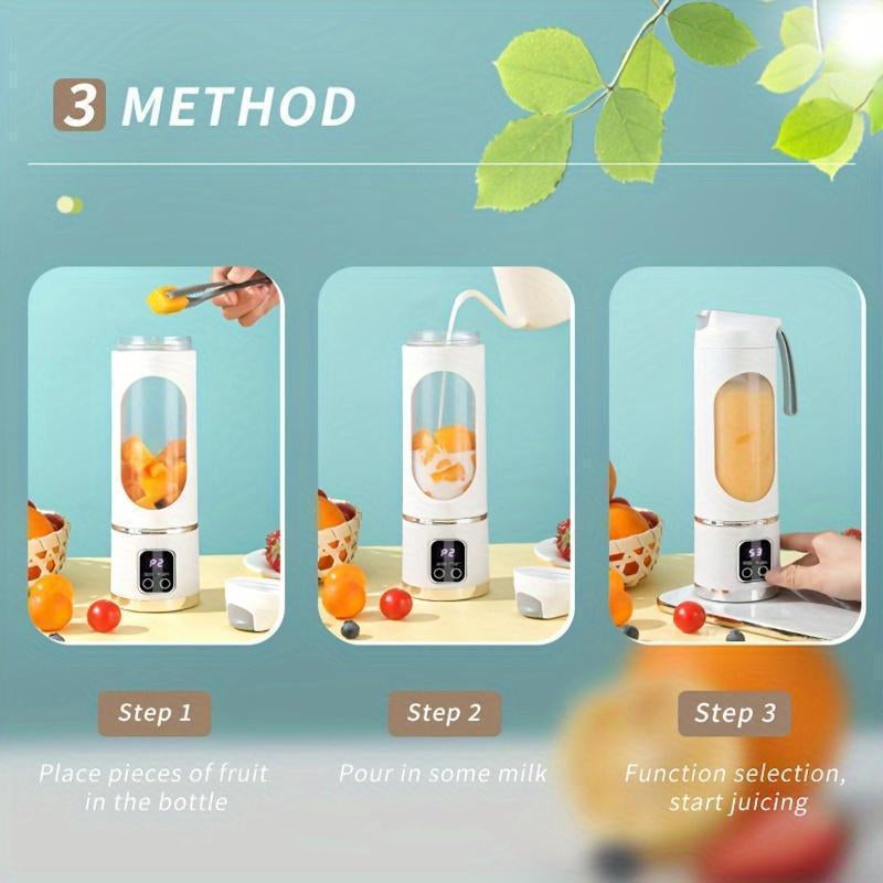 Ultimate Portable Blender! USB Rechargeable & Compact for Smoothies On-The-Go - Perfect Travel, Back to School & Gym! Leak Proof Design, Makes Shakes & Baby Food in Seconds Cup Juicer Rechargeable Mini Blender Vegetable