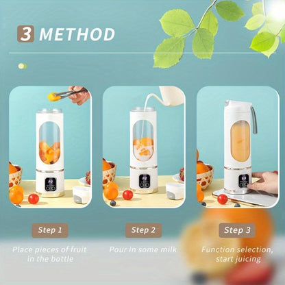Ultimate Portable Blender! USB Rechargeable & Compact for Smoothies On-The-Go - Perfect Travel, Back to School & Gym! Leak Proof Design, Makes Shakes & Baby Food in Seconds Cup Juicer Rechargeable Mini Blender Vegetable
