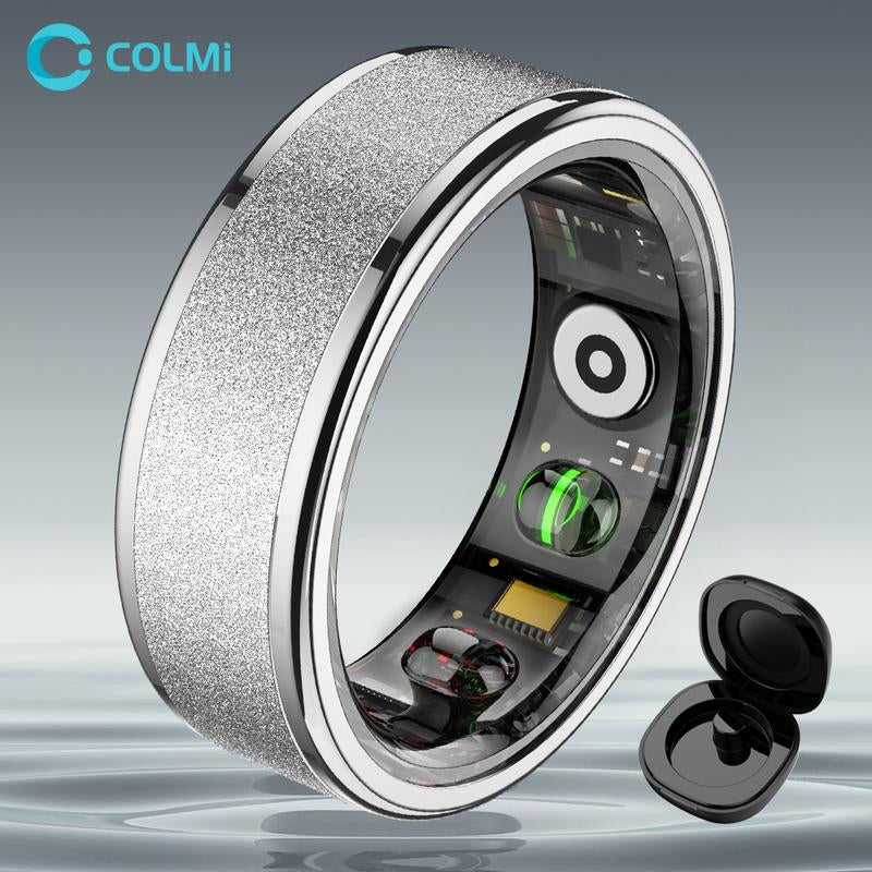 COLMI R10 Smart Fitness Ring, 1 Count USB Rechargeable Long Battery Life Smart Ring, 5ATM Waterproof Durable Fitness Tracker for Women & Men, Wireless, Portable, Durability