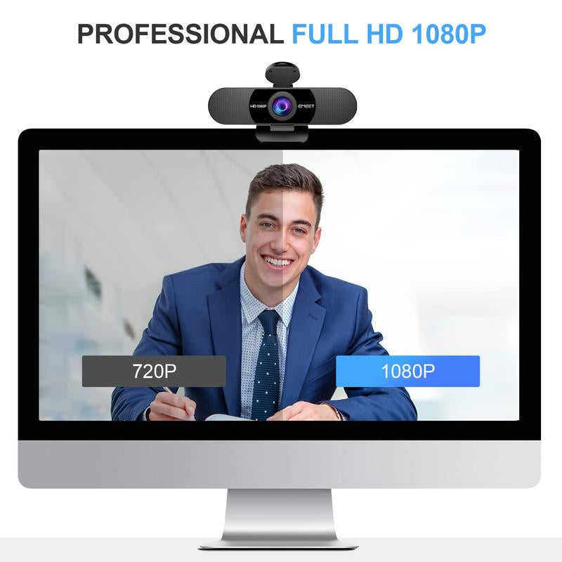 4K/2K/1080P Full HD Webcam EMEET C960 Gaming for Switch 2 Camera, Streaming for Creator, USB Web Camera PC Mini Camera W/ Microphones 90 Degree Angle, Streaming & Gaming Camera, Dealsforyoudays