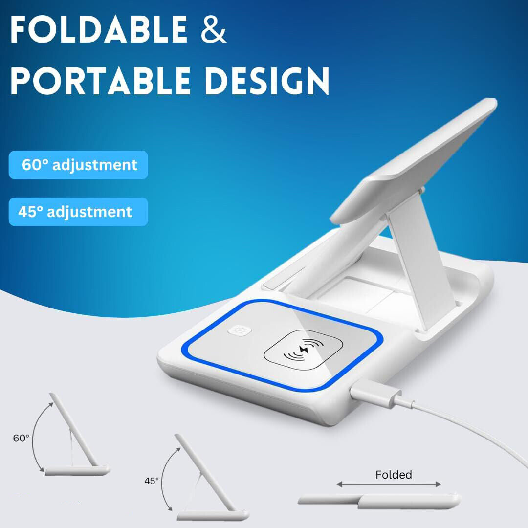 Wireless Charger for Iphone , Apple Watch Airpods 3 in 1 Charging Station Stand