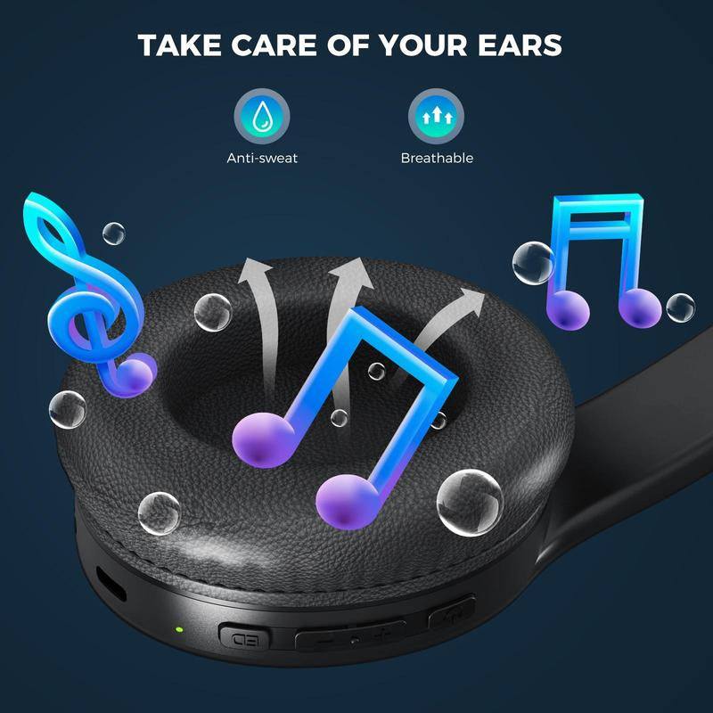 Wireless Headphone, Foldable Bluetooth Headphones over Ear, Wireless Headset for Gaming, Phones, Computers, Electronics Audio Headphone Gift