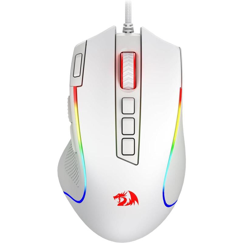 Redragon M612 Predator RGB Gaming Mouse, 8000 DPI Wired Optical Gamer Mouse with 11 Programmable Buttons & 5 Backlit Modes, Software Supports DIY Keybinds Rapid Fire Button