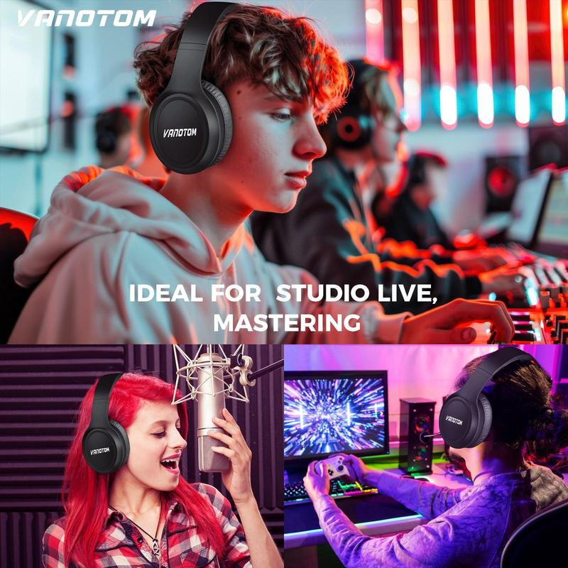 Wireless Headphone, Foldable Bluetooth Headphones over Ear, Wireless Headset for Gaming, Phones, Computers, Electronics Audio Headphone Gift
