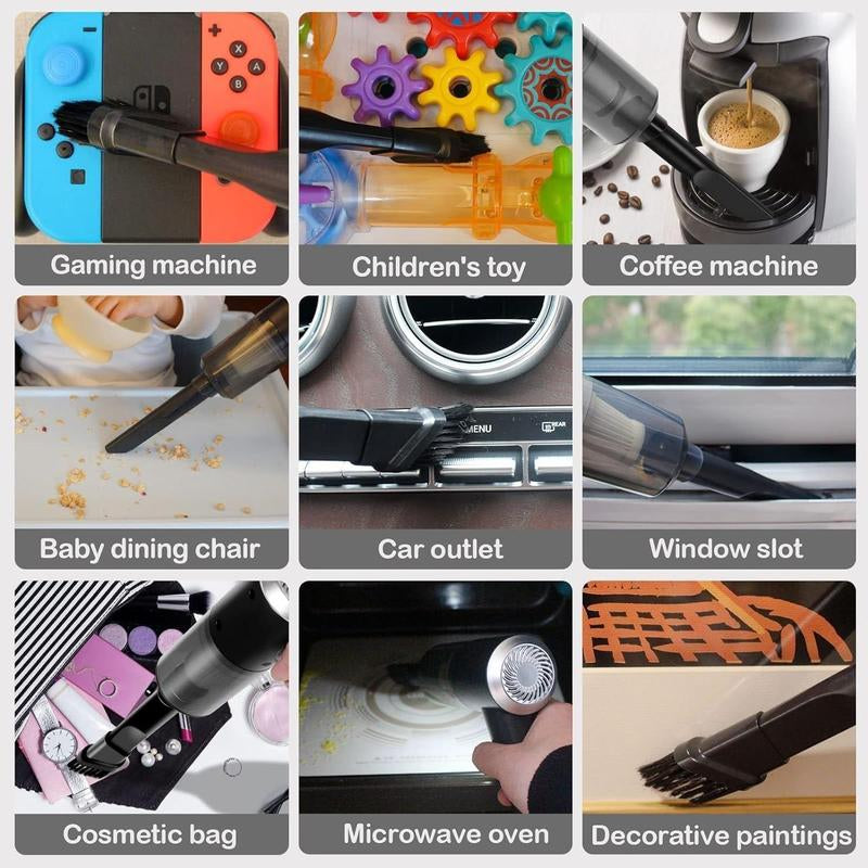 Handheld Vacuum Cleaner, Powerful Handheld Wireless Vacuum Cleaner with Strong Suction for Home, Car, Desktop Cleaning, Household Appliances for Daily Use, Car Detailing Accessories