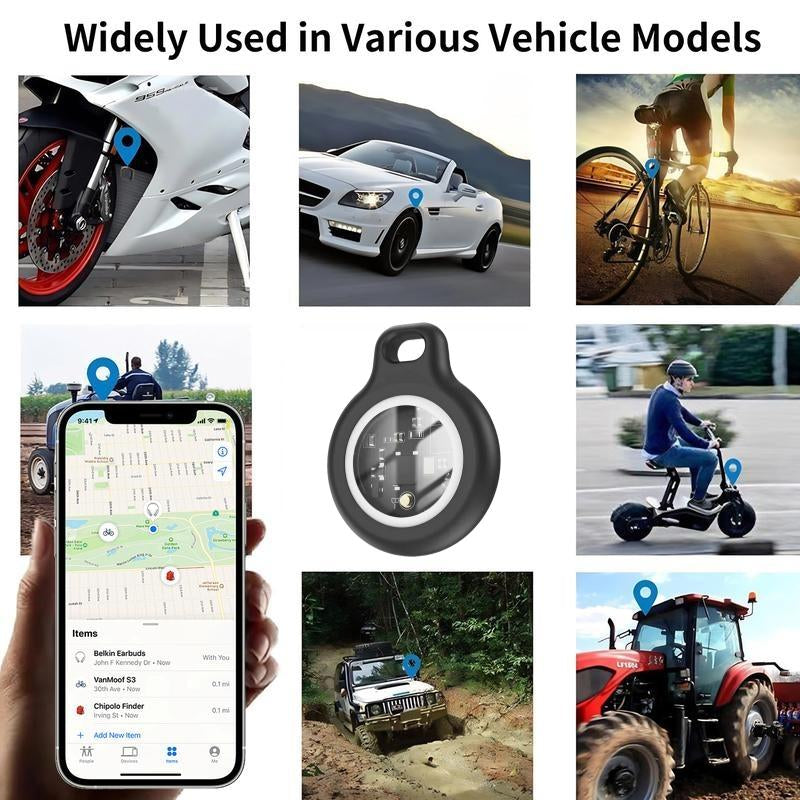 LOZE GPS Tracker, Pet Tracker, Car GPS Tracker, Mini Tracker, Clear Front Cover Design with Weatherproof Case - No Fee to Use - Best Invisible GPS Tracker, Anti-Lost Device, Works with Apple Find My (Ios Only)