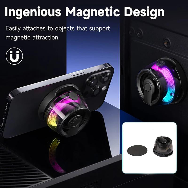 G200PRO Magnetic Bluetooth Speaker - Gifts Ideas - Phone Stand Bluetooth Speaker Magnet to Iphone, Android, Golf Cart & Anything Metal - Small Portable Speaker with RGB for Camping, Party, Desk#Fathersdaygifts