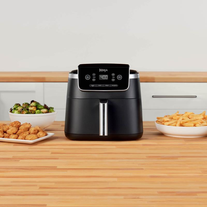 Ninja Air Fryer Pro AF141 Electric Kitchen Appliances for Fried Foods Space Saver Crunchy Easy Clean Cooking Smokeless Indoor Grill Grill and Griddle