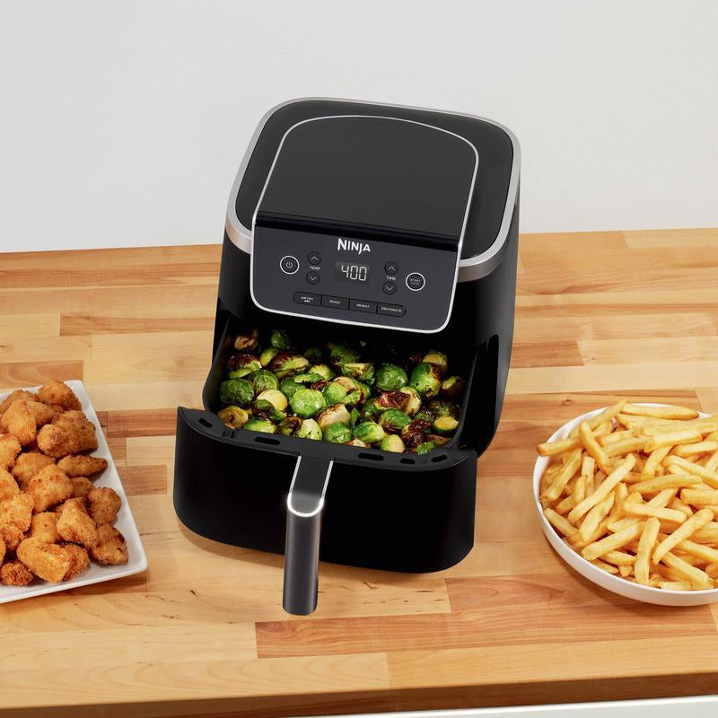Ninja Air Fryer Pro AF141 Electric Kitchen Appliances for Fried Foods Space Saver Crunchy Easy Clean Cooking Smokeless Indoor Grill Grill and Griddle