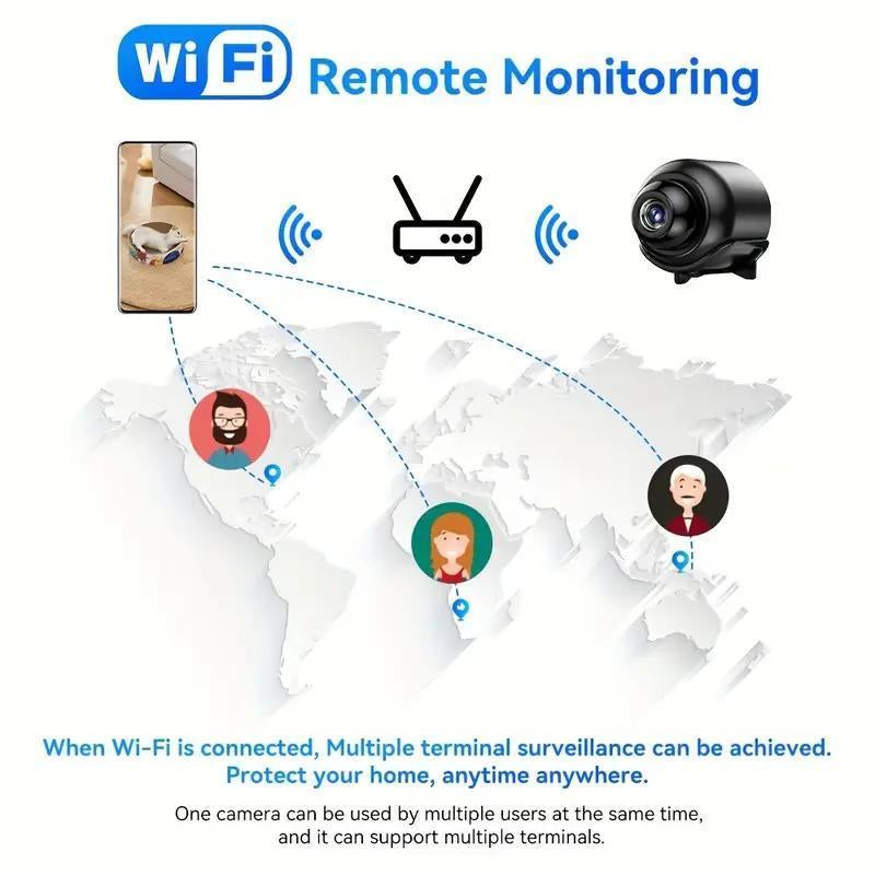 X5,A9 Wireless Indoor Security Camera: Anti-Theft Video Recording, 720P, Memory Card Support, IP Camera, USB & Voice (APP Compatible)