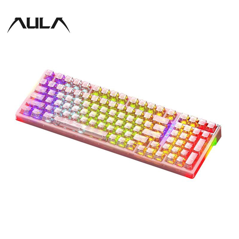 Wireless Gaming Keyboard, RGB Backlight Gaming Keyboard, Rechargeable Wireless Keyboard for Home Office, Gaming Accessories for Boys & Girls as Gift
