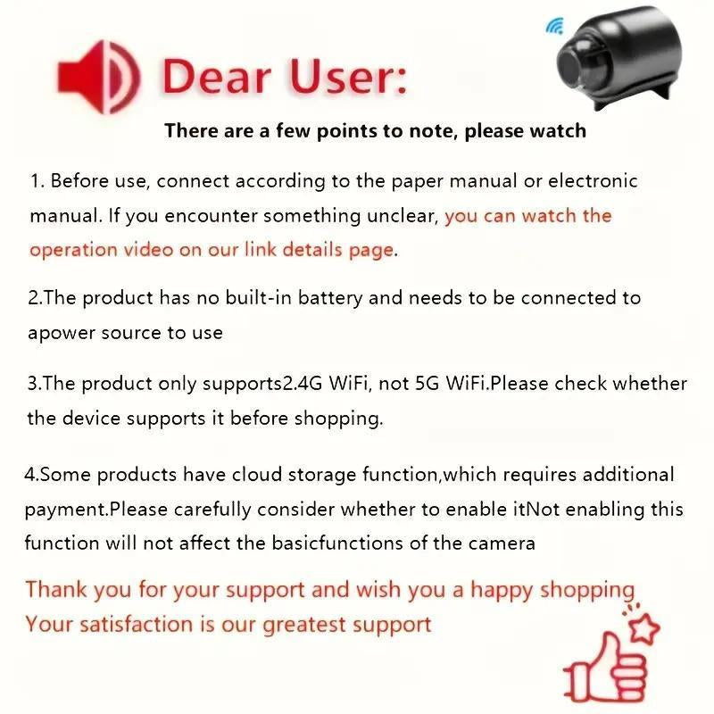 X5,A9 Wireless Indoor Security Camera: Anti-Theft Video Recording, 720P, Memory Card Support, IP Camera, USB & Voice (APP Compatible)