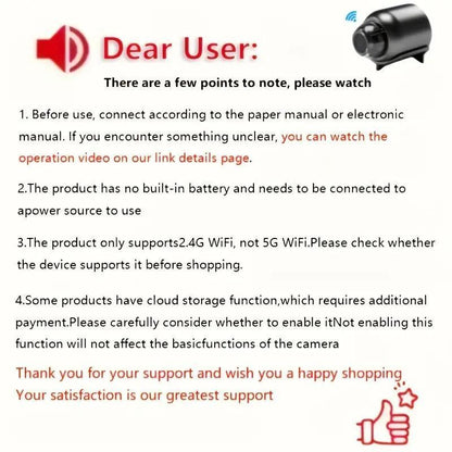 X5,A9 Wireless Indoor Security Camera: Anti-Theft Video Recording, 720P, Memory Card Support, IP Camera, USB & Voice (APP Compatible)