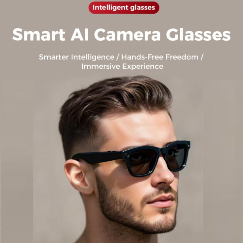 M01 Intelligent Camera and Video Glasses, Built-In High-Definition Camera, Equipped with Surround Sound Headphones and Speakers,And Have Smart Polarized Lenses That Block Blue Light. They Are Suitable for Daily Activities Such Work and Driving.
