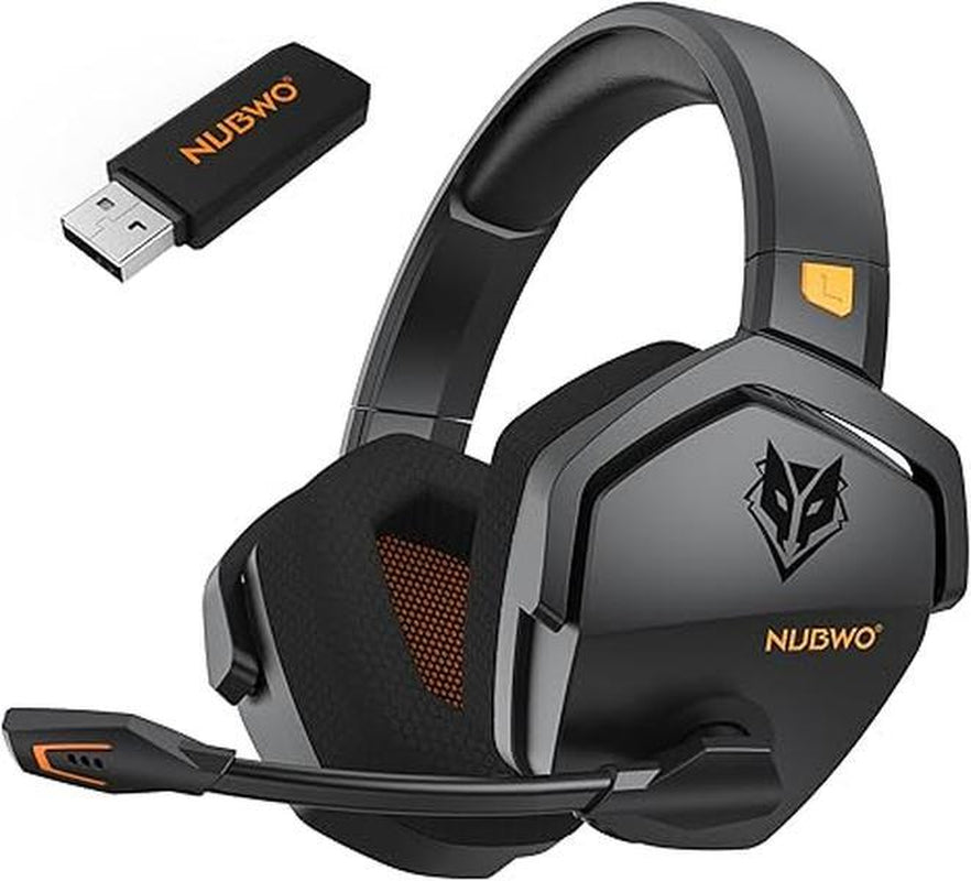NUBWO G06 Wireless Gaming Headset – 23Ms Low Latency Audio,50Mm Stereo Sound, Noise-Canceling Mic, 100Hrs Battery – Works on PS5, PC, Mobile (Not Xbox)