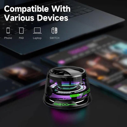G200PRO Magnetic Bluetooth Speaker - Gifts Ideas - Phone Stand Bluetooth Speaker Magnet to Iphone, Android, Golf Cart & Anything Metal - Small Portable Speaker with RGB for Camping, Party, Desk#Fathersdaygifts