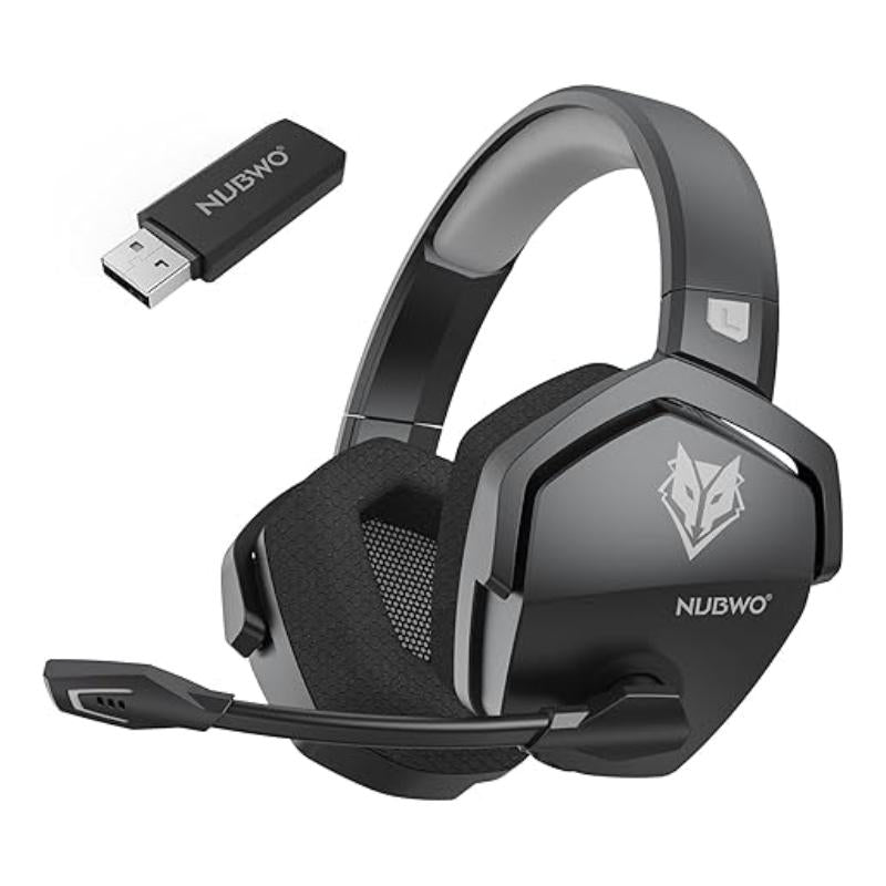 NUBWO G06 Wireless Gaming Headset – 23Ms Low Latency Audio,50Mm Stereo Sound, Noise-Canceling Mic, 100Hrs Battery – Works on PS5, PC, Mobile (Not Xbox)